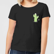 Cactus Fairy Lights Womens T Shirt Black L the christmas collection kopen in de aanbieding