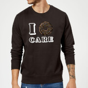 I Donut Care Sweatshirt Black M mens slogan collection kopen in de aanbieding