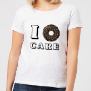 I Donut Care Womens T Shirt White Xxl mens slogan collection kopen in de aanbieding