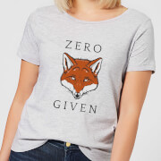 Zero Fox Given Womens T Shirt Grey Xl mens slogan collection kopen in de aanbieding
