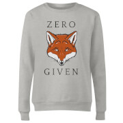 Zero Fox Given Womens Sweatshirt Grey S mens slogan collection kopen in de aanbieding Zero Fox Given Womens Sweatshirt Grey S mens slogan collection kopen in de aanbieding