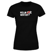 Hello Winter Womens T Shirt Black S the christmas collection kopen in de aanbieding