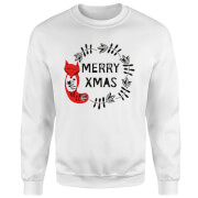 Merry Christmas Sweatshirt White S the christmas collection kopen in de aanbieding