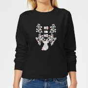 Ho Ho Ho Womens Sweatshirt Black M the christmas collection kopen in de aanbieding Ho Ho Ho Womens Sweatshirt Black M the christmas collection kopen in de aanbieding