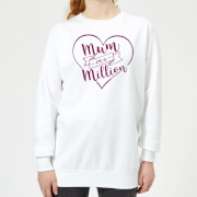 By Iwoot Mum In A Million Womens Sweatshirt White 3Xl by iwoot kopen in de aanbieding