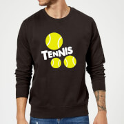 Tennis Balls Sweatshirt Black S Black Tennis Balls Sweatshirt Black S Black