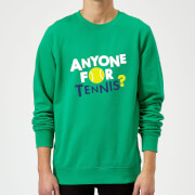 Anyone For Tennis Sweatshirt Kelly Green L the tennis collection kopen in de aanbieding
