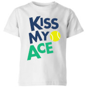 Kiss My Ace Kids T Shirt White 11 12 Years the tennis collection kopen in de aanbieding