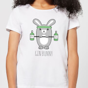 Image of Gin Bunny Women's T-Shirt - White - 3XL - White
