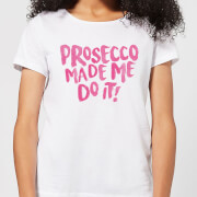 By Iwoot Prosecco Made Me Do It Womens T Shirt White 4Xl by iwoot kopen in de aanbieding