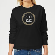 By Iwoot Its Coffee Oclock Womens Sweatshirt Black 5Xl by iwoot kopen in de aanbieding By Iwoot Its Coffee Oclock Womens Sweatshirt Black 5Xl by iwoot kopen in de aanbieding