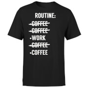By Iwoot Coffee Routine T Shirt Black 3Xl by iwoot kopen in de aanbieding