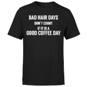 By Iwoot Bad Hair Days Dont Count T Shirt Black 5Xl by iwoot kopen in de aanbieding