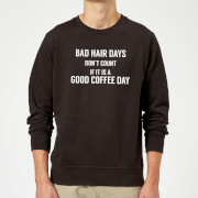 By Iwoot Bad Hair Days Dont Count Sweatshirt Black 5Xl by iwoot kopen in de aanbieding