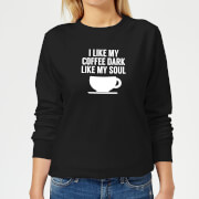 By Iwoot I Like My Coffee Dark My Soul Womens Sweatshirt Black 4Xl by iwoot kopen in de aanbieding