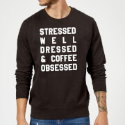 By Iwoot Stressed Dressed And Coffee Obsessed Sweatshirt Black 5Xl by iwoot kopen in de aanbieding