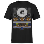 Universal Et Phone Home Fairisle Mens Christmas T Shirt Black M universal kopen in de aanbieding