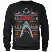 Image of Jaws Fairisle Men's Christmas Sweater - Black - S - Black