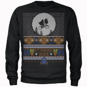 Universal Et Phone Home Fairisle Mens Christmas Sweatshirt Black S universal kopen in de aanbieding