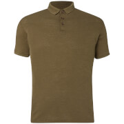 Polo Homme Slub D-Struct - Kaki - S - Vert Citron