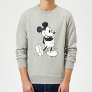 Disney Mickey Mouse Classic Kick Black And White Sweatshirt Grey Xl mickey mouse kopen in de aanbieding