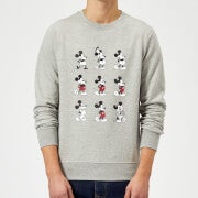 Disney Mickey Mouse Evolution Nine Poses Pullover - Grau - L - Grau