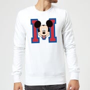 Disney Mickey Mouse M-Face Pullover - Weiß - M - Weiß
