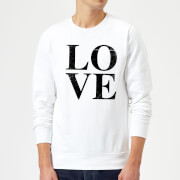 Love Textured Sweatshirt White L the valentines collection kopen in de aanbieding
