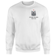 Strong Felines For You Sweatshirt White S the valentines collection kopen in de aanbieding Strong Felines For You Sweatshirt White S the valentines collection kopen in de aanbieding