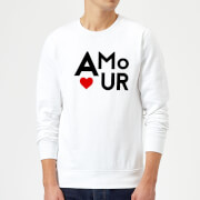 Amour Block Sweatshirt White Xxl the valentines collection kopen in de aanbieding