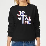 Je Taime Womens Sweatshirt Black L the valentines collection kopen in de aanbieding Je Taime Womens Sweatshirt Black L the valentines collection kopen in de aanbieding