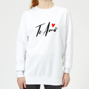 By Iwoot Te Amo Script Womens Sweatshirt White Xs by iwoot kopen in de aanbieding