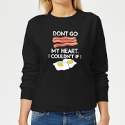 By Iwoot Dont Go Bacon My Heart Womens Sweatshirt Black 4Xl by iwoot kopen in de aanbieding