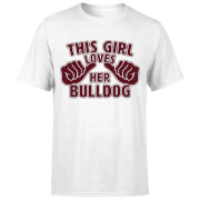 By Iwoot This Girl Loves Her Bulldog T Shirt White 5Xl by iwoot kopen in de aanbieding