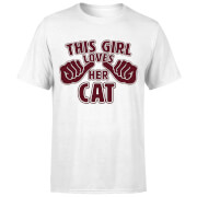 By Iwoot This Girl Loves Her Cat T Shirt White M by iwoot kopen in de aanbieding