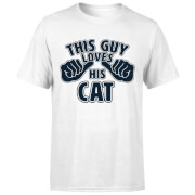By Iwoot This Guy Loves His Cat T Shirt White M by iwoot kopen in de aanbieding