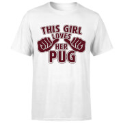 By Iwoot This Girl Loves Her Pug T Shirt White 4Xl by iwoot kopen in de aanbieding