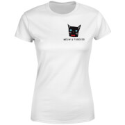 By Iwoot Meow Forever Womens T Shirt White Xs by iwoot kopen in de aanbieding