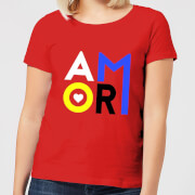 By Iwoot Amor Womens T Shirt Red S by iwoot kopen in de aanbieding