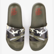 Dfnd Mens Ealing Sliders Khaki Camo Uk 10 Green dfnd kopen in de aanbieding