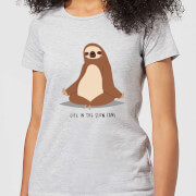 By Iwoot Life In The Slow Lane Womens T Shirt Grey 3Xl by iwoot kopen in de aanbieding