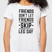 By Iwoot Friends Dont Let Skip Leg Day Womens T Shirt White 4Xl by iwoot kopen in de aanbieding