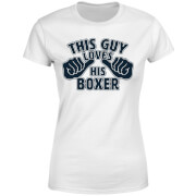 The Pet Collection This Guy Loves His Boxer Womens T Shirt White Xs the pet collection kopen in de aanbieding
