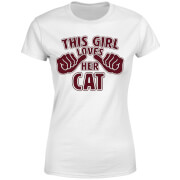 The Pet Collection This Girl Loves Her Cat Womens T Shirt White 4Xl the pet collection kopen in de aanbieding