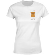 The Pet Collection I Puggin Love You Womens T Shirt White 3Xl the pet collection kopen in de aanbieding
