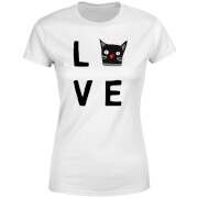 The Pet Collection Cat Love Womens T Shirt White 5Xl the pet collection kopen in de aanbieding