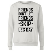 By Iwoot Friends Dont Let Skip Leg Day Womens Sweatshirt White 4Xl by iwoot kopen in de aanbieding