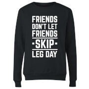 By Iwoot Friends Dont Let Skip Leg Day Womens Sweatshirt Black 4Xl by iwoot kopen in de aanbieding
