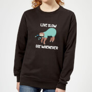 By Iwoot Live Slow Die Whenever Womens Sweatshirt Black 5Xl by iwoot kopen in de aanbieding