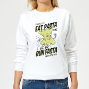 By Iwoot Eat Pasta Run Fasta Womens Sweatshirt White Xs by iwoot kopen in de aanbieding